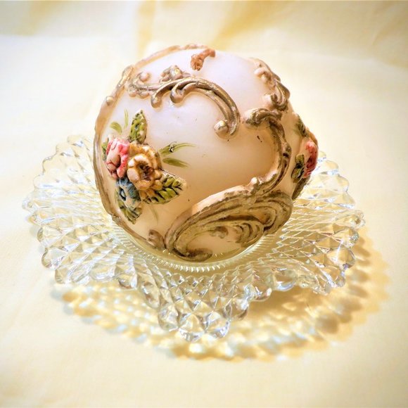 Travel Treasure from Italy ~~~ Designed CANDLE ~~~ WITH  Dish (2 Items) - Picture 2 of 3